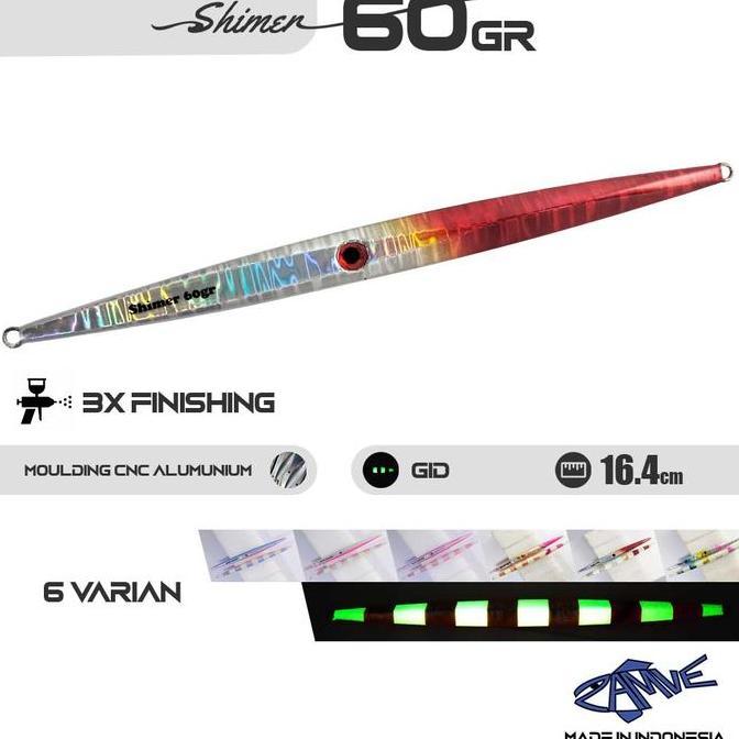 Metal Jig Zamve Shimer 60Gr Metal Jig 60Gr Metal Jig 60Gram