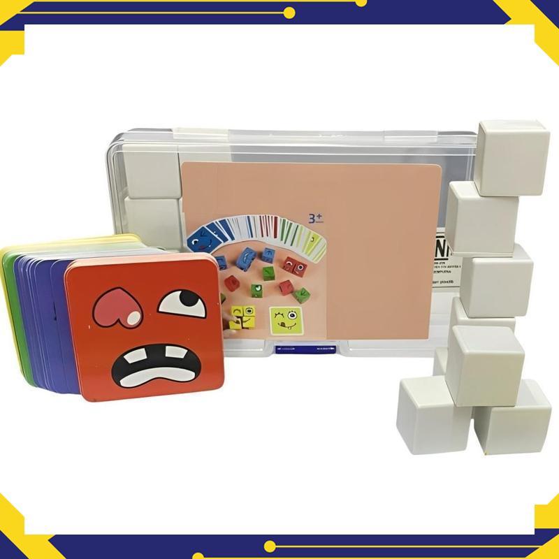 Mainan Dadu Ekspresi Interaktif Multipemain Tebak Ekspresi Wajah Dadu Tebak Bersama Teman - RO30-031