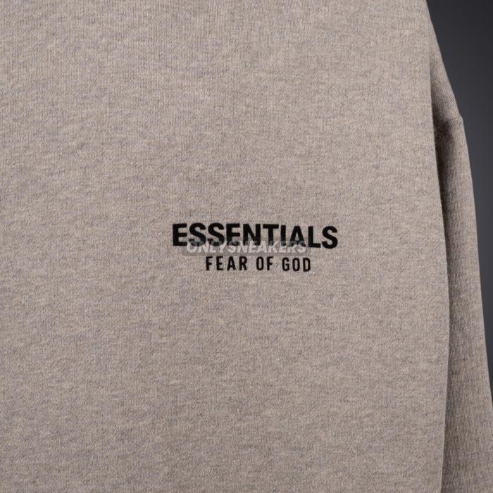 Essentials Fleece Heather Grey Hoodie Terbaru Best Quality 100% Original