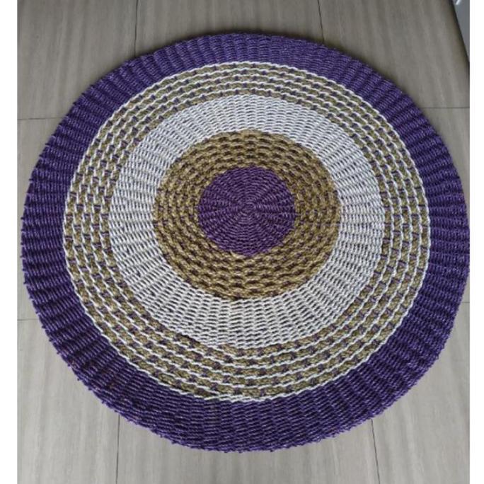 Promo Rug Anyaman Seagras 120Cm Premium / Karpet Bulat / Karpet Anyaman Floor Mat Murah Original