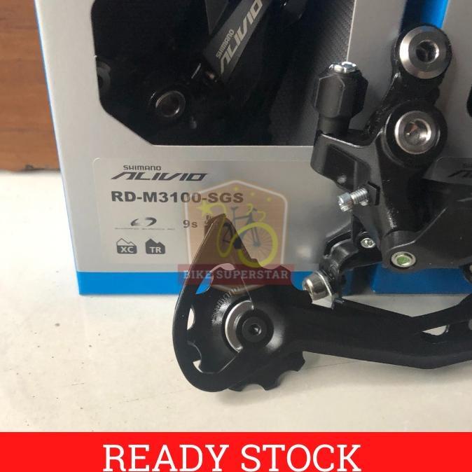 Rear Derailleur RD Shimano 9 Speed Alivio M3100 SGS Long Cage Sepeda