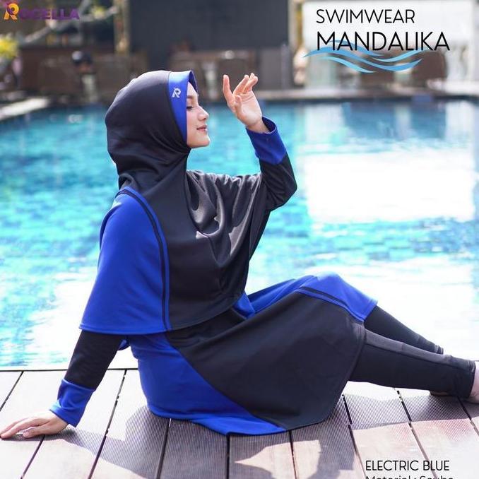 Promo Swimwear Baju Renang Wanita Panjang Syari Rocella Swimwear Mandalika Cod