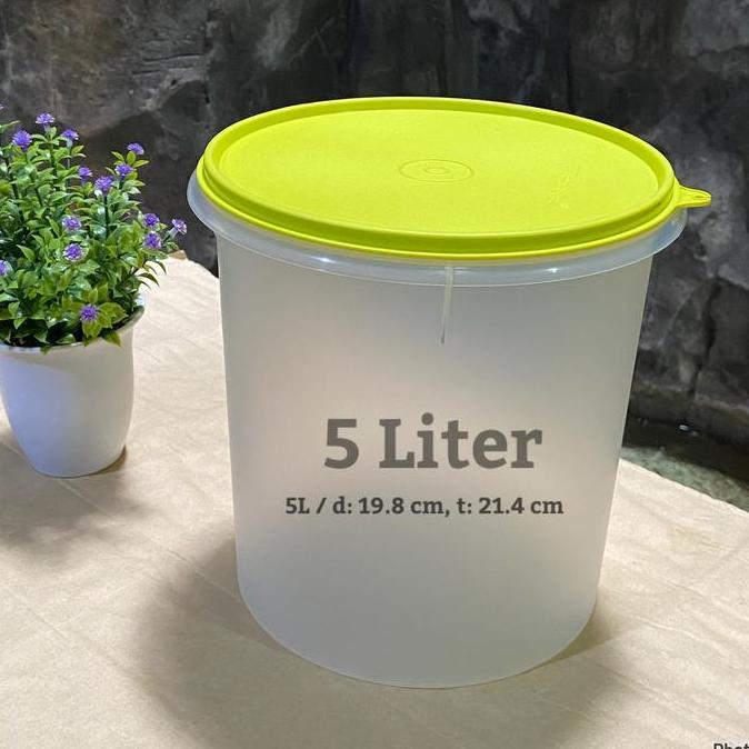 Tempat Snack Ukuran 5 Liter Tupperware Crispy Canister Maxi Canister