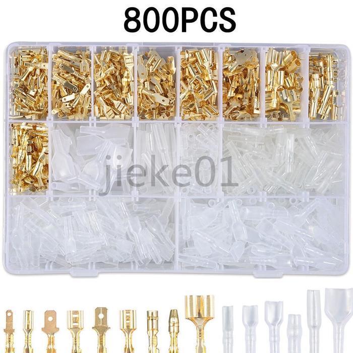 Best Seller 1051Pcs Terminal Sekun Soket Skun Kabel Gepeng/Terminal Insulated/Skun Gepeng Terminal M