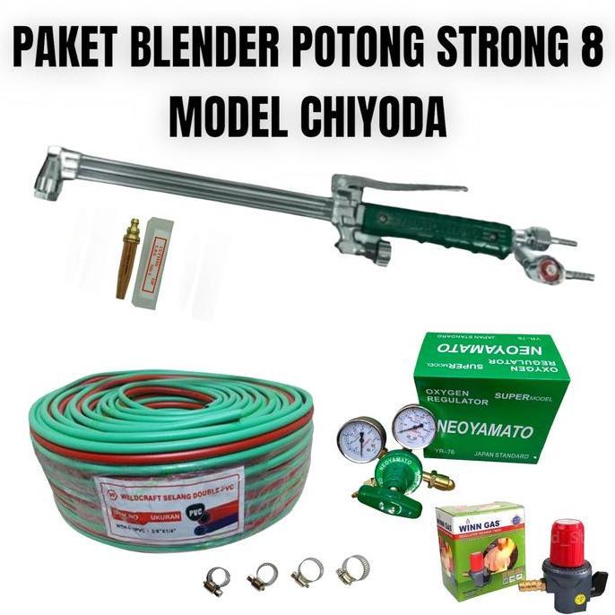 cikwangyu - paket blender las potong cutting torch strong st8 selang 5x1.5m - alat las gas profesion