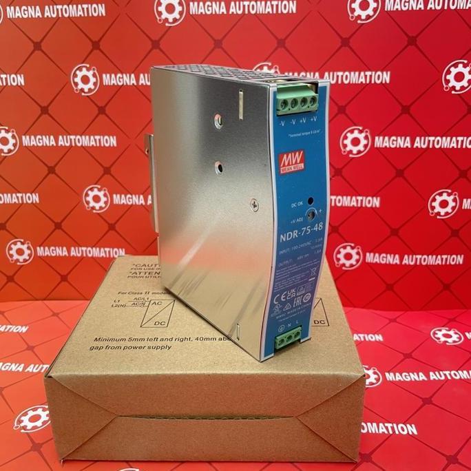 Update MEAN WELL MEANWELL NDR-75-48 (75W 48V 1,6A) Industrial DIN RAIL PSU magn4 Juara