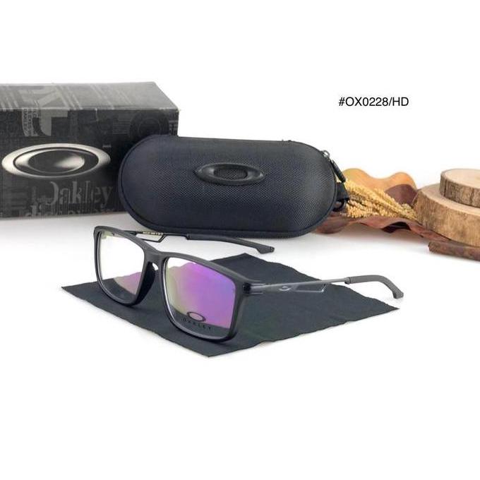 Frame Kacamata Pria Sport Oakley0228 Photocromik Bluecromik Paket Lensa Minus Plus Anti Radiasi Anti