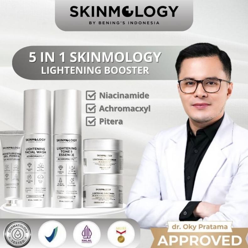 Skinmology Benings Paket 5in1 Lightening Booster Series Mencerahkan | Skinmology Official | Bening S