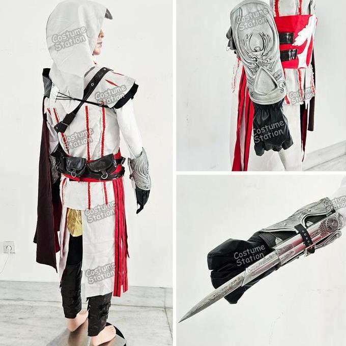 Kostum Assassin's Creed Brotherhood / Costume Game Assassin Ezio Auditore Ninja cowo dewasa