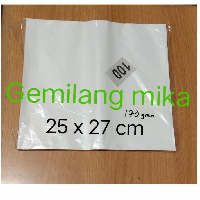 New- kertas nasi kfc 30x30cm putih