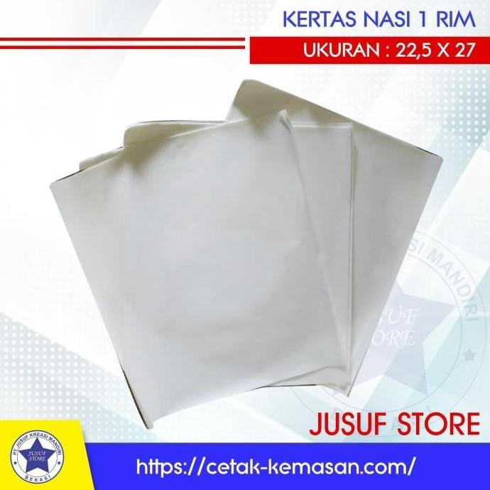 New- Kertas nasi KFC 22,5x27cm @100lbr