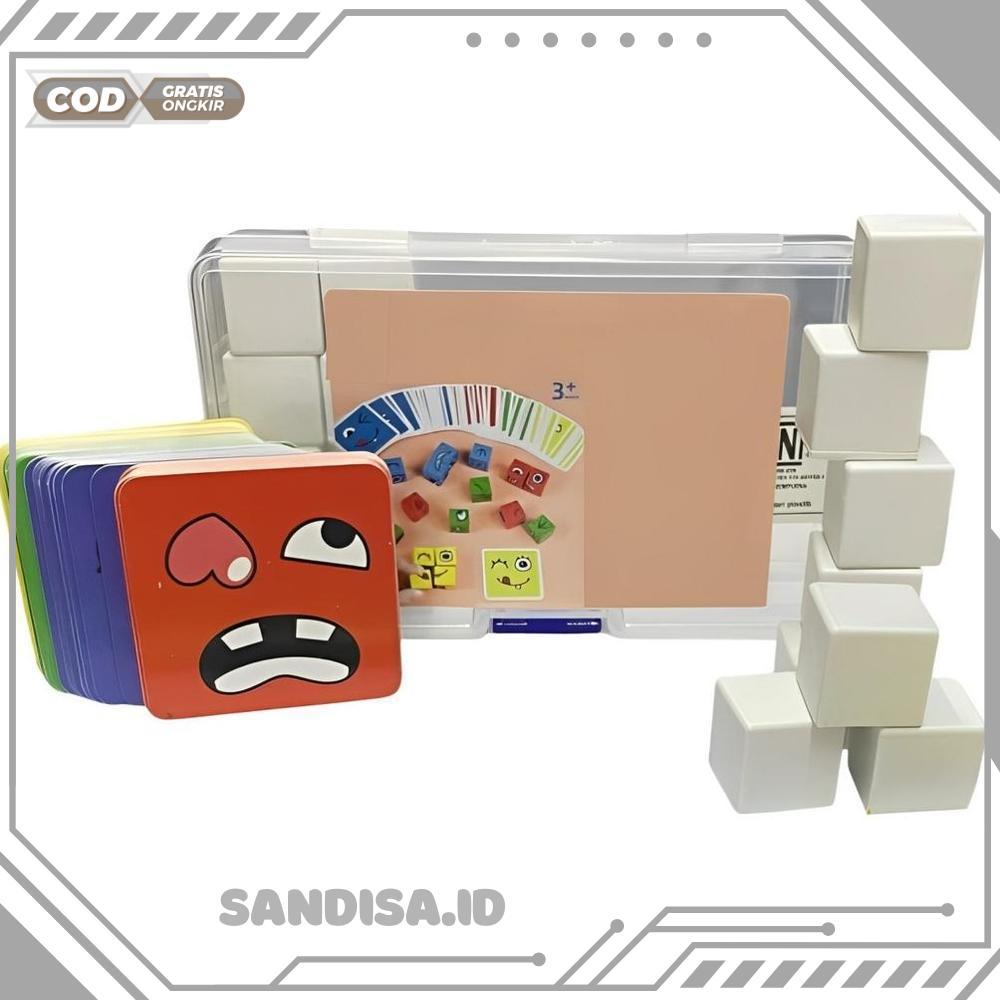 Mainan Dadu Ekspresi Interaktif Multipemain Tebak Ekspresi Wajah Dadu Tebak Bersama Teman - RO30-031