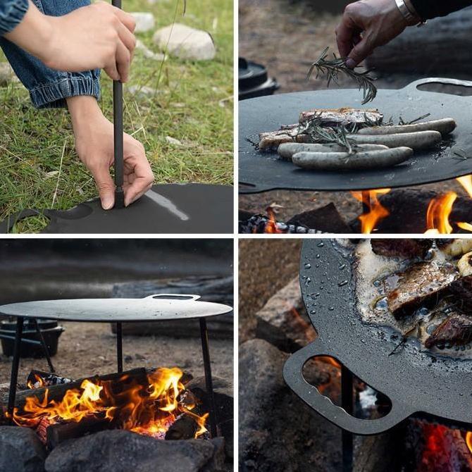 Miliki Grill Pan Naturehike Nh20Sk003 Iron Bbq Pan