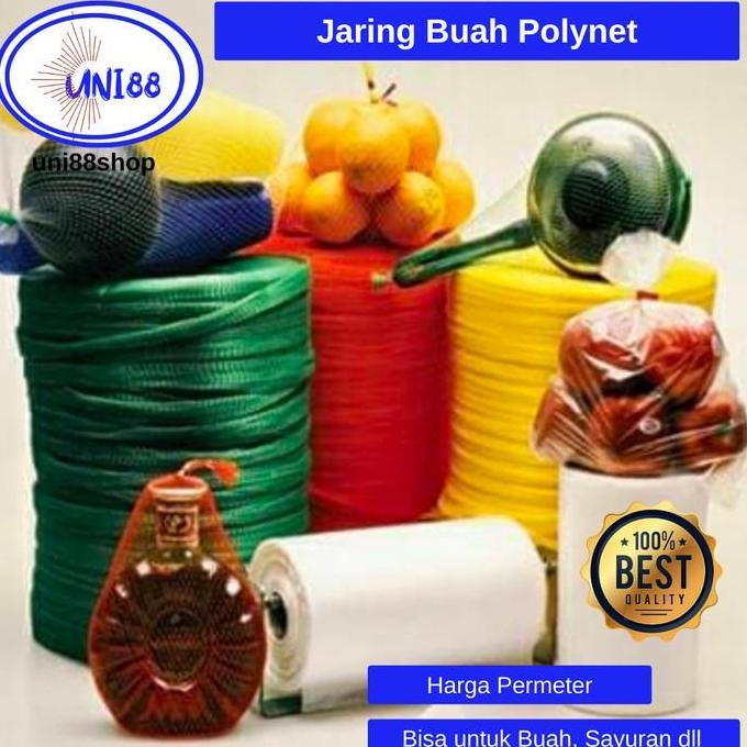 New- Jaring Buah Kelengkeng polynet Roll kantong Plastik Tomat Bawang Nilon