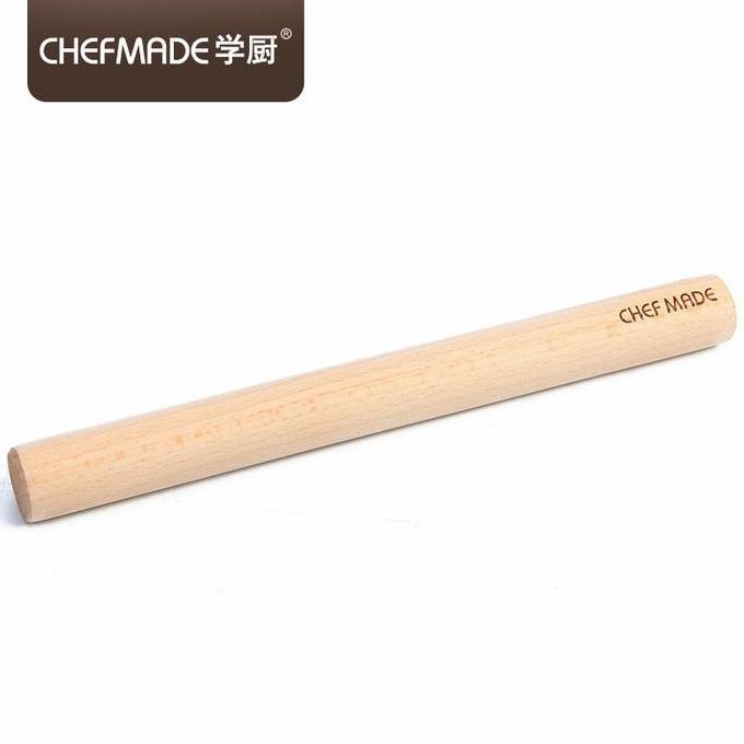 Chefmade WK9261 - Rolling Pin Kayu / Wooden Rolling Pin Panjang 24.5cm