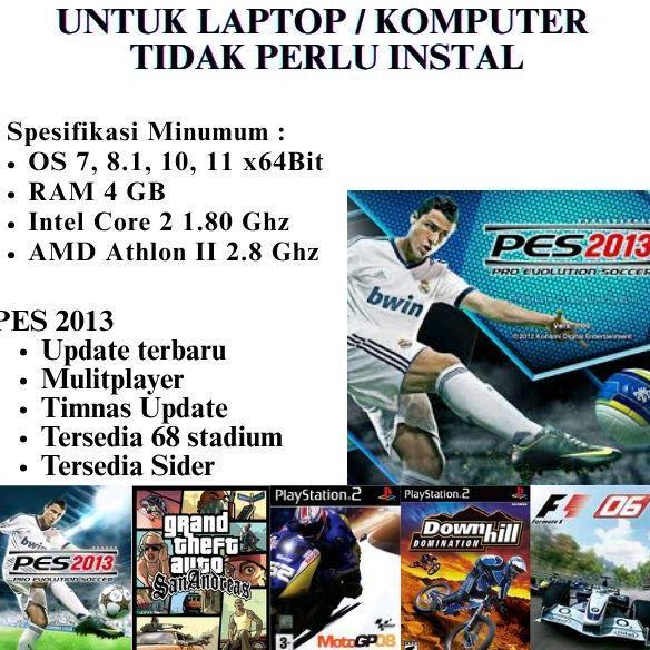 Flashdisk PES 2013 update sesaon 2025 2026 game laptop pc komputer plug and play Storage