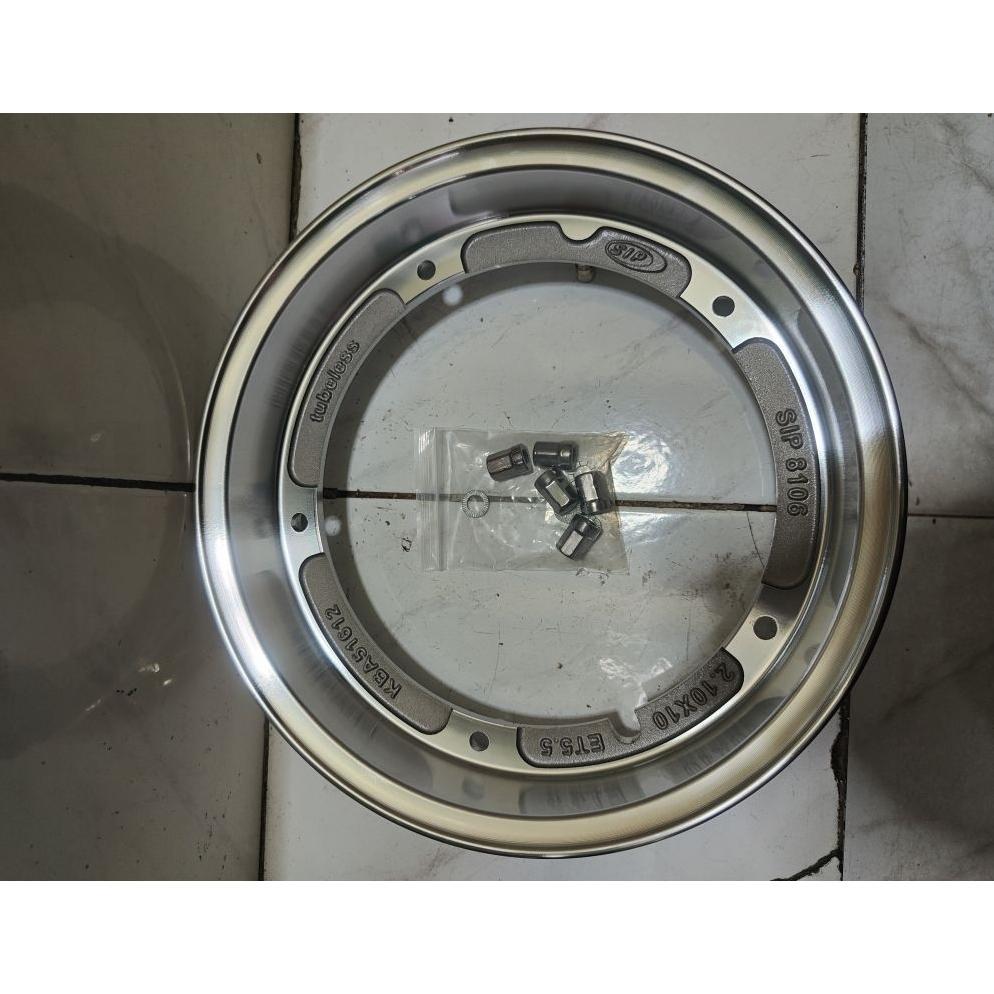 Velg Tubeless Vespa Px Pxe Excel Exclusive Ring 10 R 10 Replika Sip Import Chrome