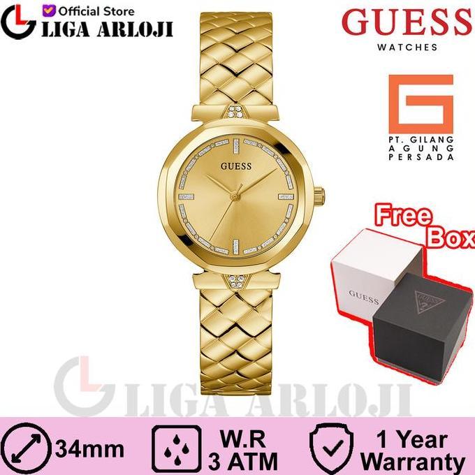 GUESS GW0613L2 RUMOUR Jam Tangan Wanita Gold Orinal