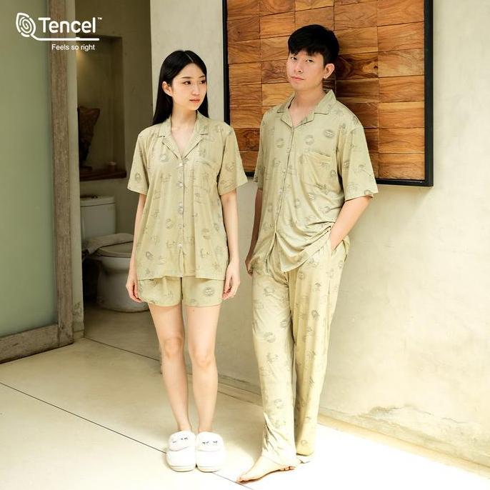 Cielyn | TENCEL Micromodal | Voyage Series | Piyama Couple Dewasa | Setelan Piyama