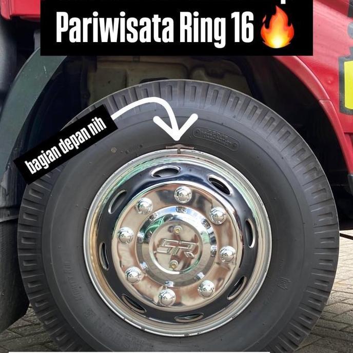 Wildop Diamond Sr Pariwisata Ring 16 Chrome Oval Set Dudukan Tinggal Pasang Canter Giga Dyna Dutro R