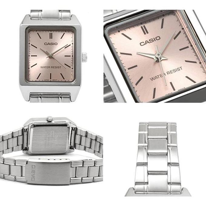 CASIO LTP-V007D-4EUDF Jam Tangan Wanita - Silver Pink LTPV007D