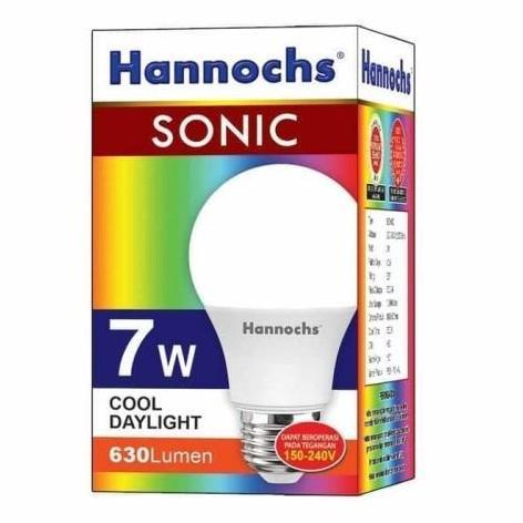 Lampu Led Hannochs Sonic 7 Watt Bohlam Led Hannochs 7Watt Cahaya Putih