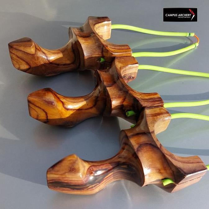 Original Ketapel Ikan Batman Kayu Sonokeling Slingshot Fish Kode 46