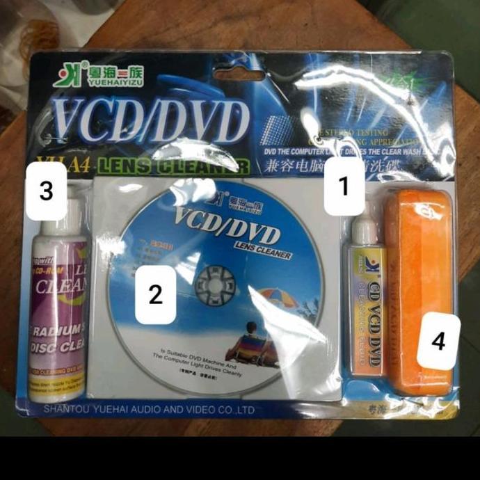 DVD/VCD/CD CLEANER,PEMBERSIH DVD PLAYER +CAIRAN