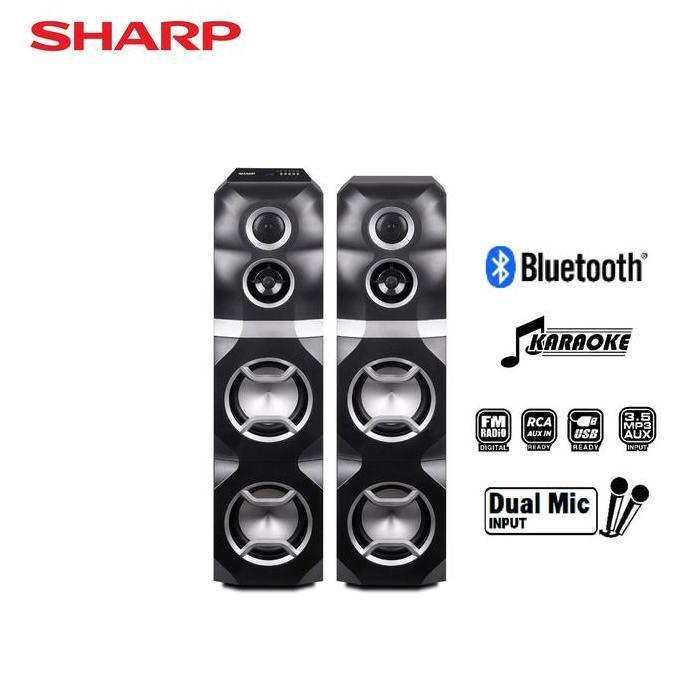 Terlaris Sharp Cbox-Sas28Gd/Sr Stereo Active Speaker Wireless Tws