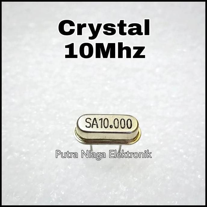 Baru (2) Xtal 10Mhz Crystal Osilator 10.000 MHz 10,000 10 Mhz putran1a Kualitas Baik