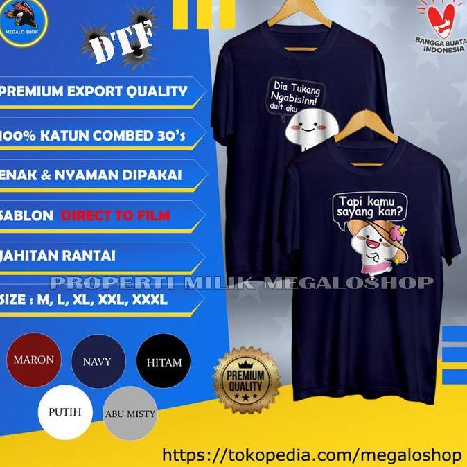 Baju Kaos Couple Pasangan Cute Pacar Cople Kapelan Kapel Ngabisin Duit