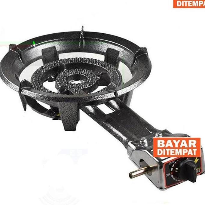 Kompor Gas Cor Komersial 1 Tungku Mawar Kompor Cor/Komersil 1 Tungku