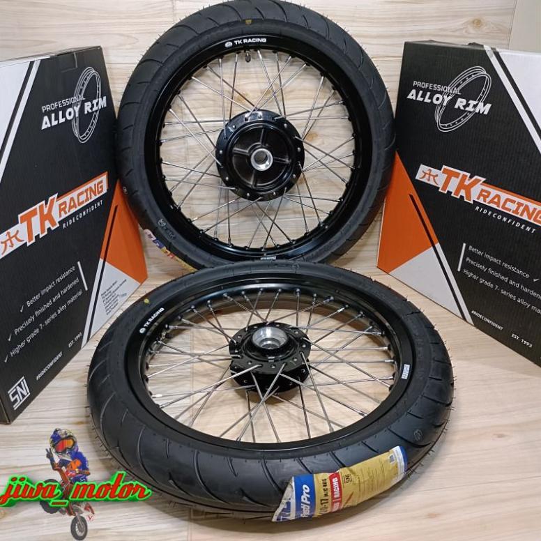 paket velg RX king TK racing ring 17 160 185 / 185 185 / 185 215 plus ban IRC FASTI PRO 90/80 17