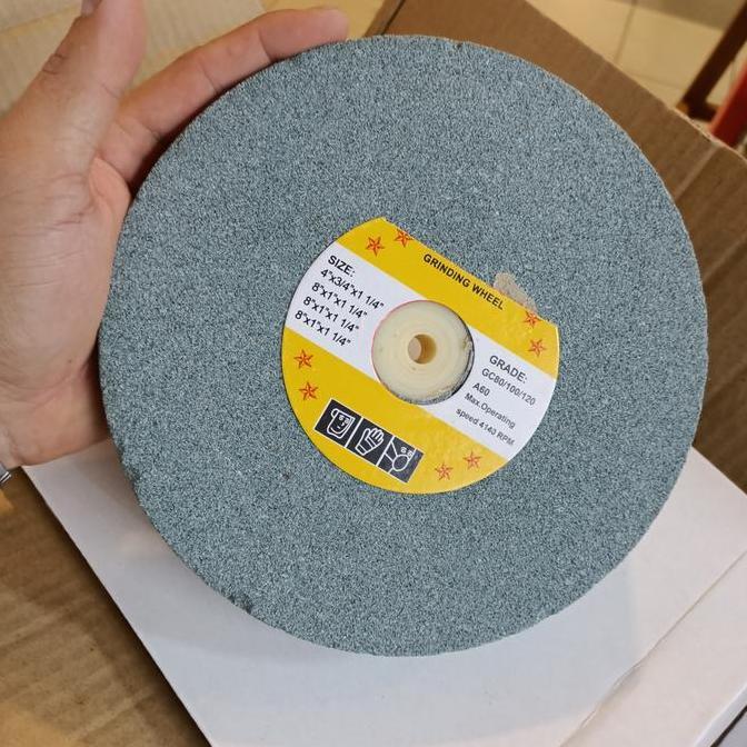 Grinding Wheel 8" #80 / Batu Poles Abu-Abu #80 / Baru Asah Pisau 8"