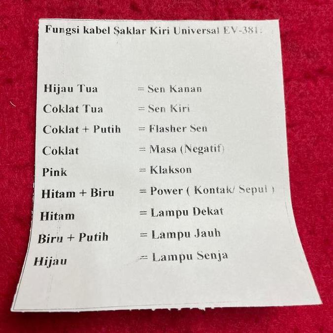 Saklar Ktc Kytaco Ev 381 Kiri