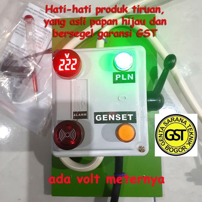 Tuas Pemindah Listrik Pln Ke Genset (Ada Volt Meternya) Cam Starter Ohm Saklar Original Dan Terperca