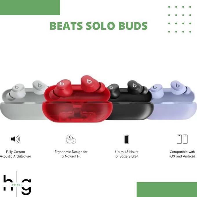 Promo Beats Solo Buds TWS Wireless Bluetooth Earbuds 18 Hours of Battery Life Apple & Android Compat