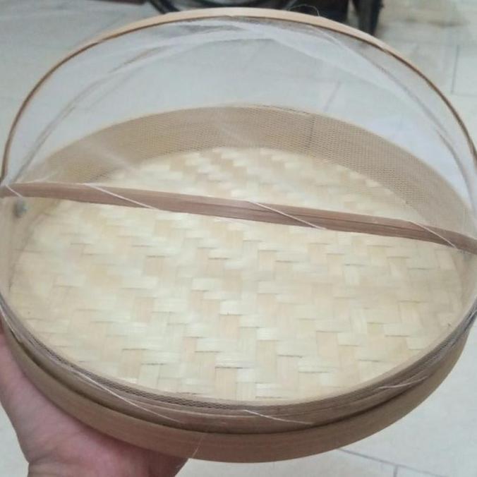 Terjangkau Tampah Tudung Saji/Nampan Bambu Kelambu/ Bleaching Diameter 25/Hampers