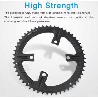 Riro Doubel Chainring Bcd 110Mm 4 Bolt For Shimano Chain Ring Bcd 110 Mm Sepeda Roadbike Siap Kirim