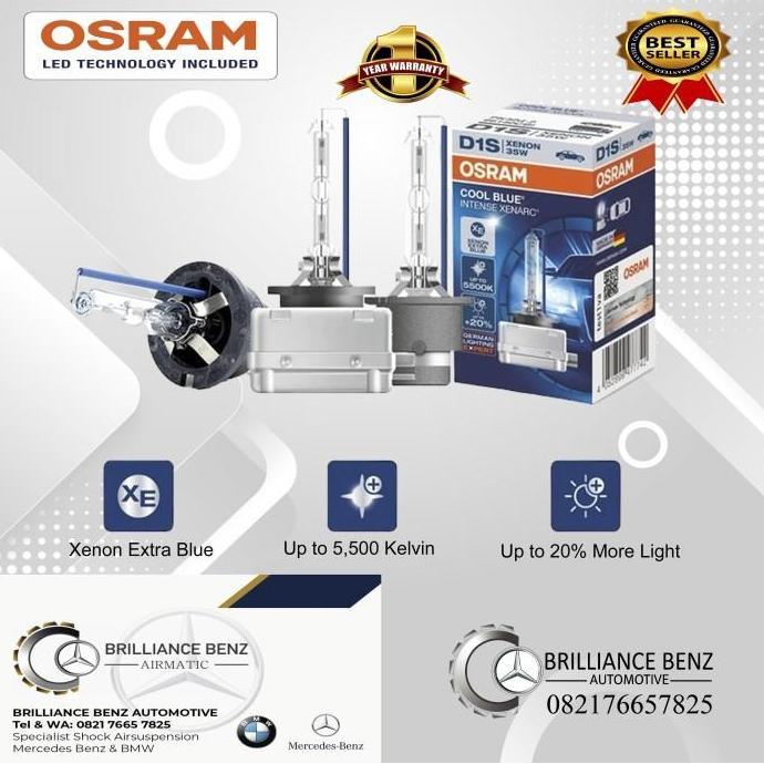 BOHLAMP LAMPU OSRAM COOLBLUE D1S D2S D2R D3S D4S D4R LAMPU UTAMA OSRAM