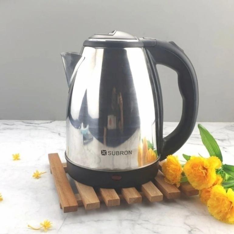 NEW DEALS BESTPROMO TEKO ELEKTRIK STAINLESS 2 LITER (SUBRON) / TEKO PEREBUS AIR / TEKO PEMANAS AIR /