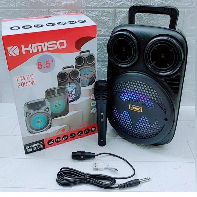 Terpercayamutu- Speaker 3391 Bluetooth Portable 6'5 Inch Kimiso- Kms-3391