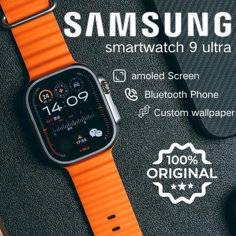 HOT SALE BIG SALE 100OriginalSamsung-smartWatch 9 ultra amoled jam tangan Pria Wanita Full Touch Scr