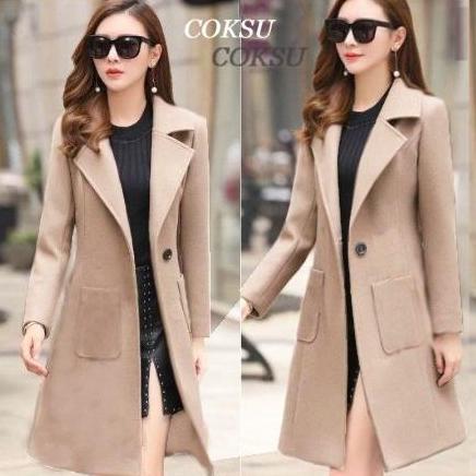 Blazer Wanita Korea Casual Atasan Perempuan Coat Perempuan Terbaru Kekinian Outer Woman Modis Trendy