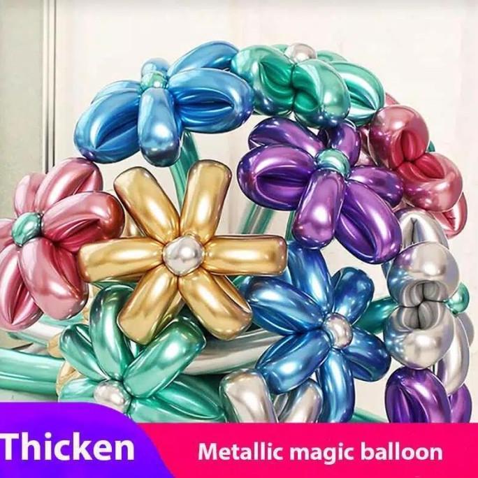 New- Balon Latex TWIST CHROME