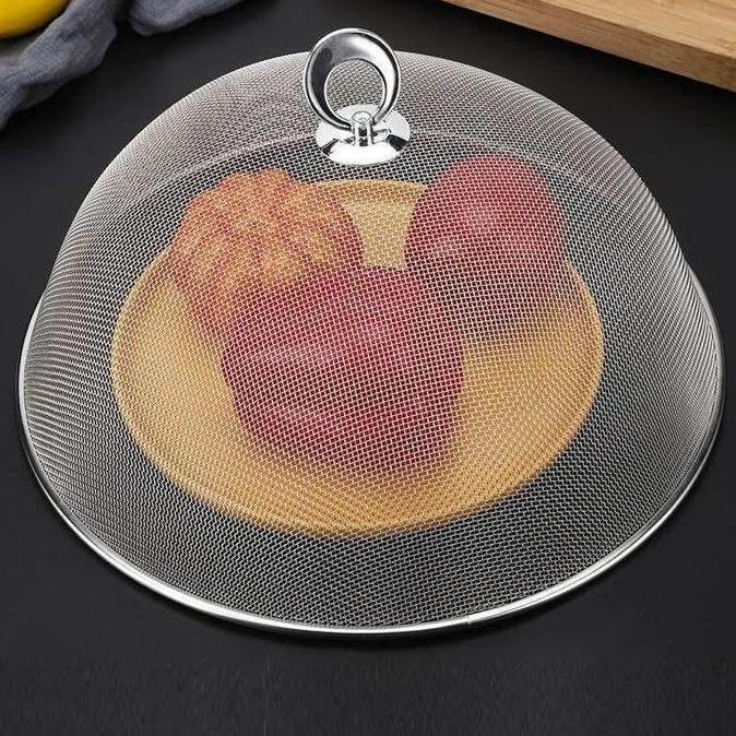 Tudung saji 28/30/35/40cm Stainless Mesh Food Cover/Tudung Saji Stainless Estetik/ Penutup Makanan M
