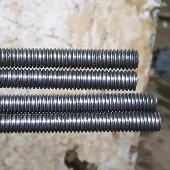 LONG DRAT / FULL DRAT / AS DRAT 1 inch Panjang 1 Meter BESI HITAM toko baut