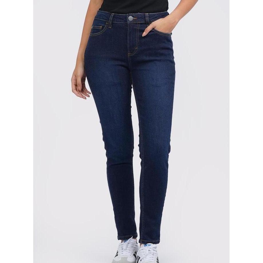 Tirajeans Skinny Straht Ankle Denim Dark Blue 7-LLDNKEY124B001 DARK BLUE