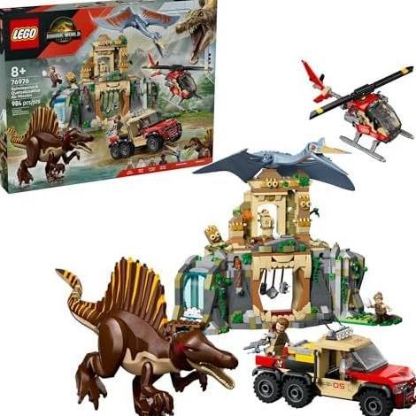 BEST SELLER LEGO Jurassic World Spinosaurus & Quetzalcoatlus Toy