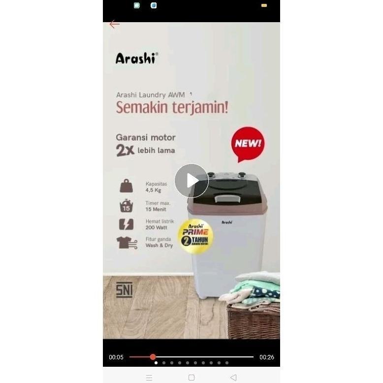 MESIN CUCI MINI PORTABLE 4.5KG 1TABUNG